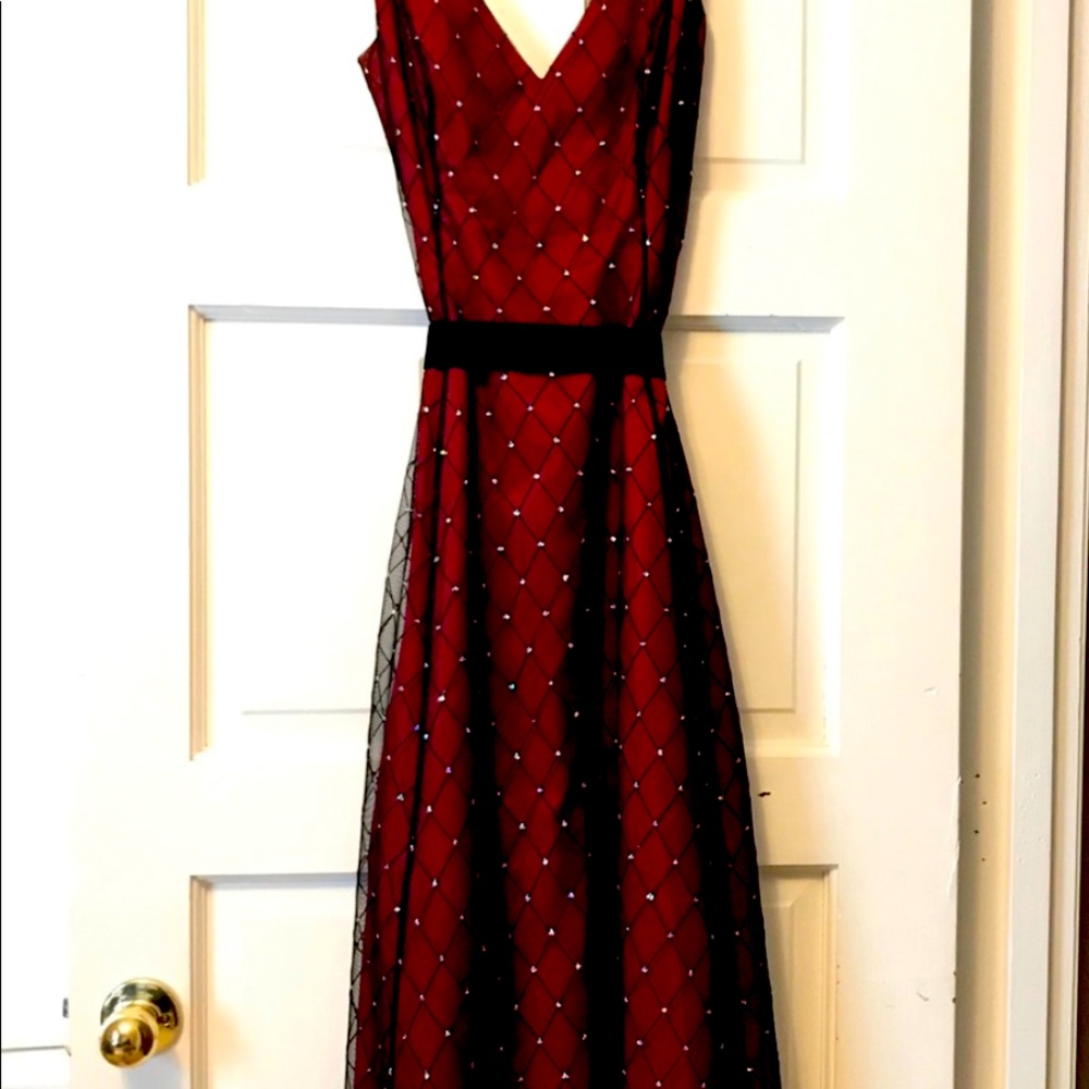 Papell Boutique tea length dress